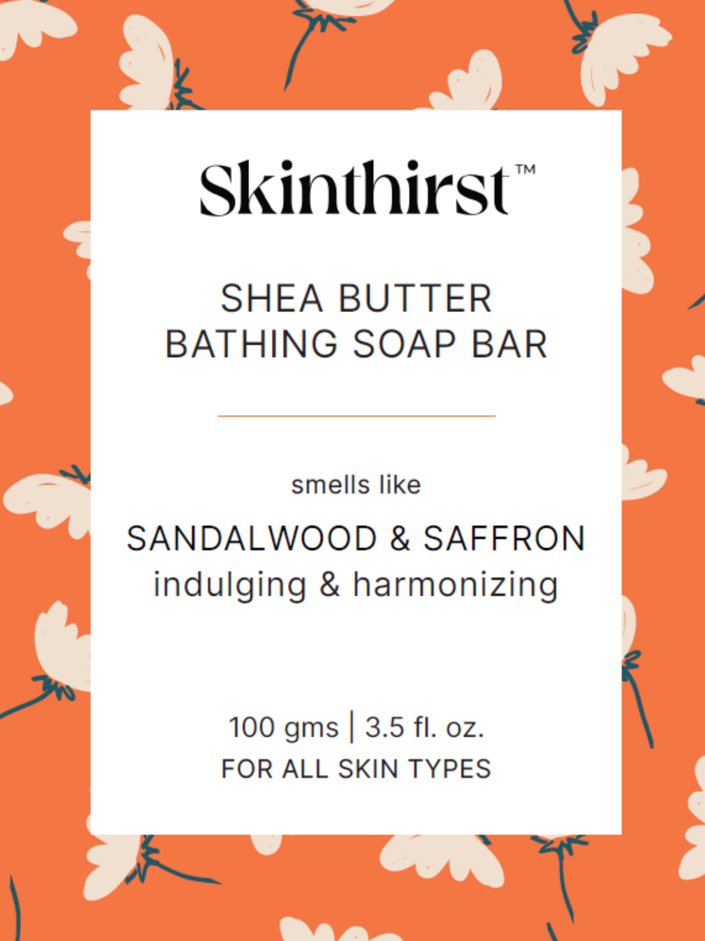 Sandalwood & Saffron Ultra Rich Shea Butter Bathing Bar